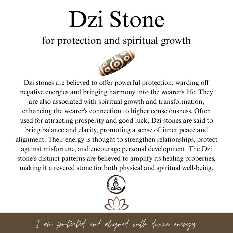 Dzi Stone Rhinestone Men's Leather Bracelets - Image 5