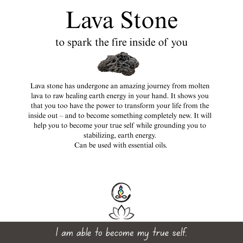 Lava Volcanic Rock Natural Stone Men's Bracelet - Image 3
