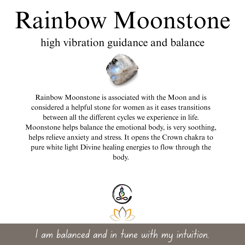 Moonstone Natural Stone Men's Leather Bracelet - Image 3