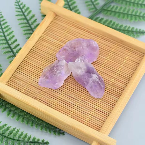 Amethyst Handmade Leather Healing Bracelet - Image 2