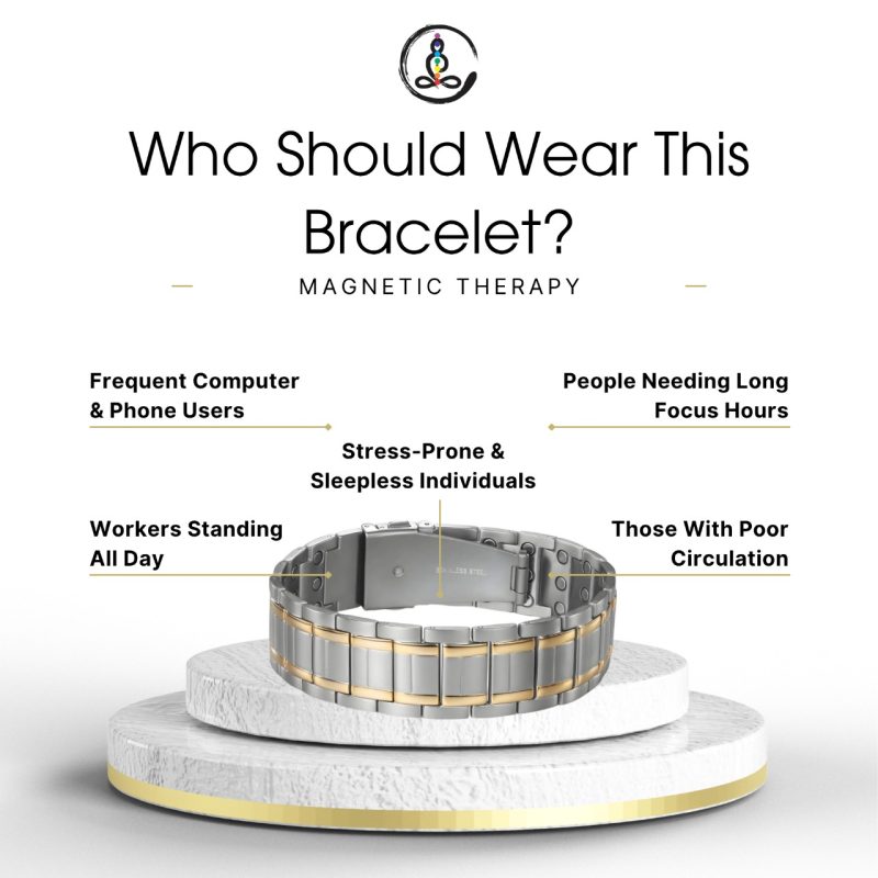 Steel Magnet Men's Therapy Bracelet - Image 2