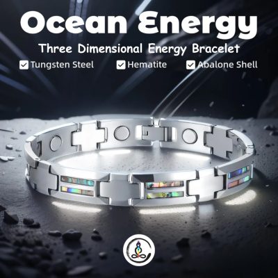 Abalone Shell Hematite Men's Magnetic Bracelet