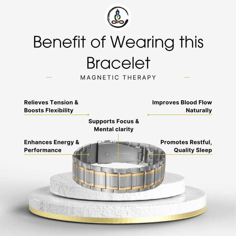 Steel Magnet Men's Therapy Bracelet - Image 3