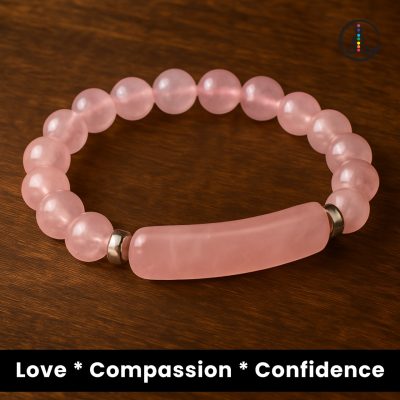 Pink Crystal Women’s Beaded Bracelet