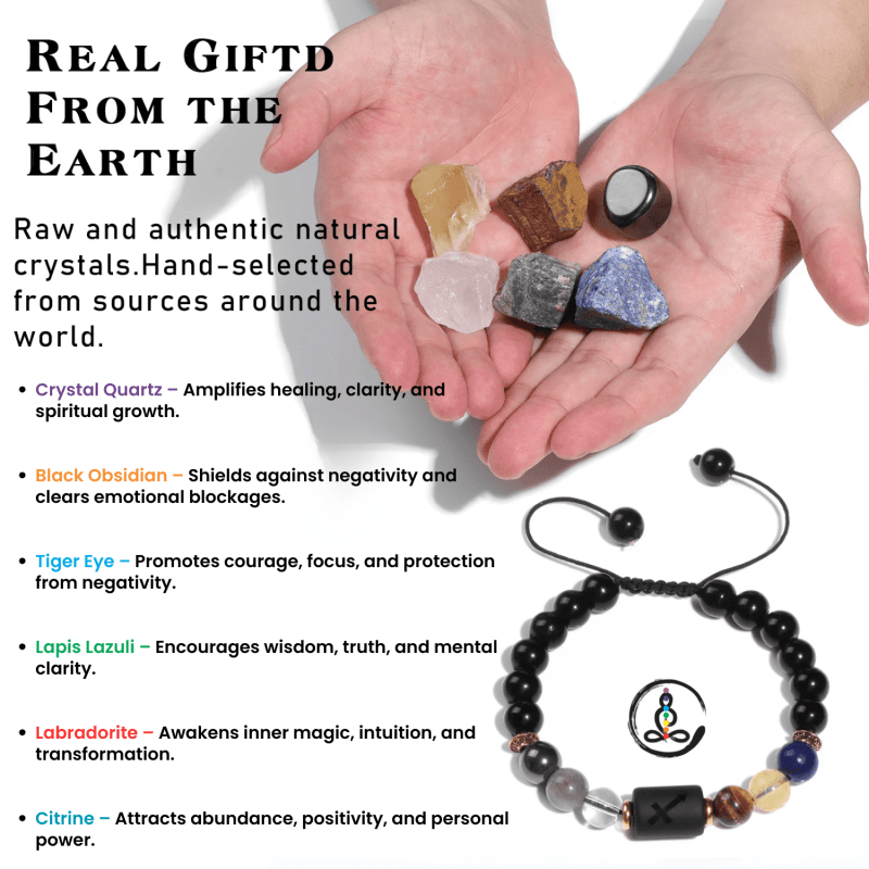 Sagittarius Zodiac Sign Natural Stone Gift Box - Image 3