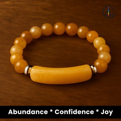 Yellow Topaz Women’s Beaded Bracelet
