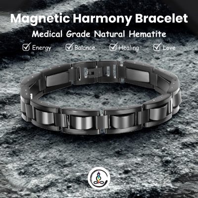 Hematite Magnetic Therapy Men's Bracelet