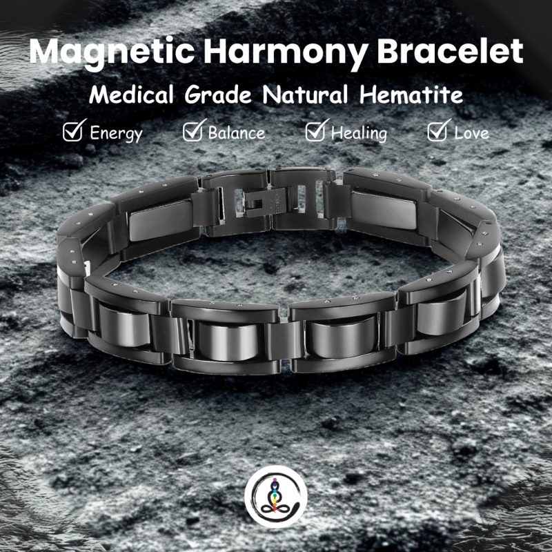 Hematite Magnetic Therapy Men's Bracelet