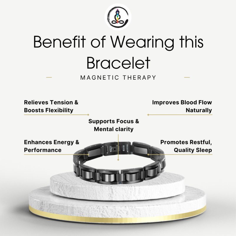 Hematite Magnetic Therapy Men's Bracelet - Image 3