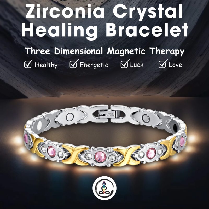 Zirconia Titanium Steel Women's Magnetic Therapy Bracelet
