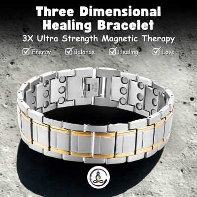 Steel Magnet Men's Therapy Bracelet